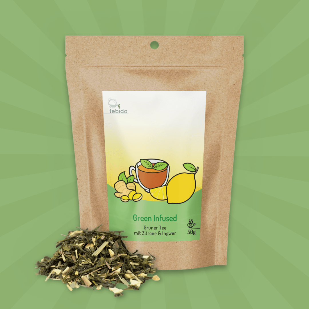 Green Infused 50g - Grüner Tee - tebida