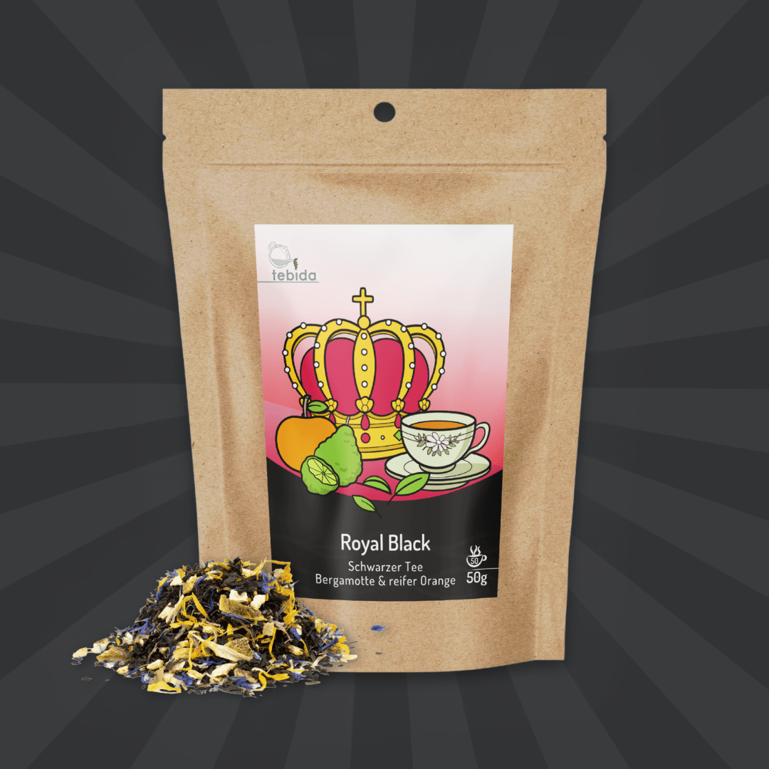Royal Black 50g - Schwarzer Tee - tebida